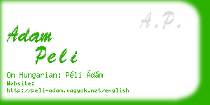 adam peli business card